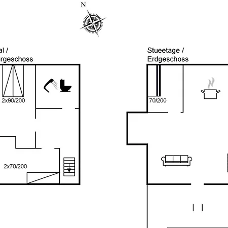 アパート Telli - 1km From The Sea By Interhome Sønderby